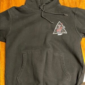 HUF Black Hoodie with Graphic Design